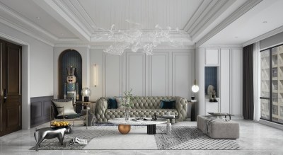 法式客餐厅3D模型下载